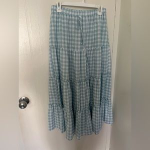 Talulah gingham maxi skirt. Medium. Worn once